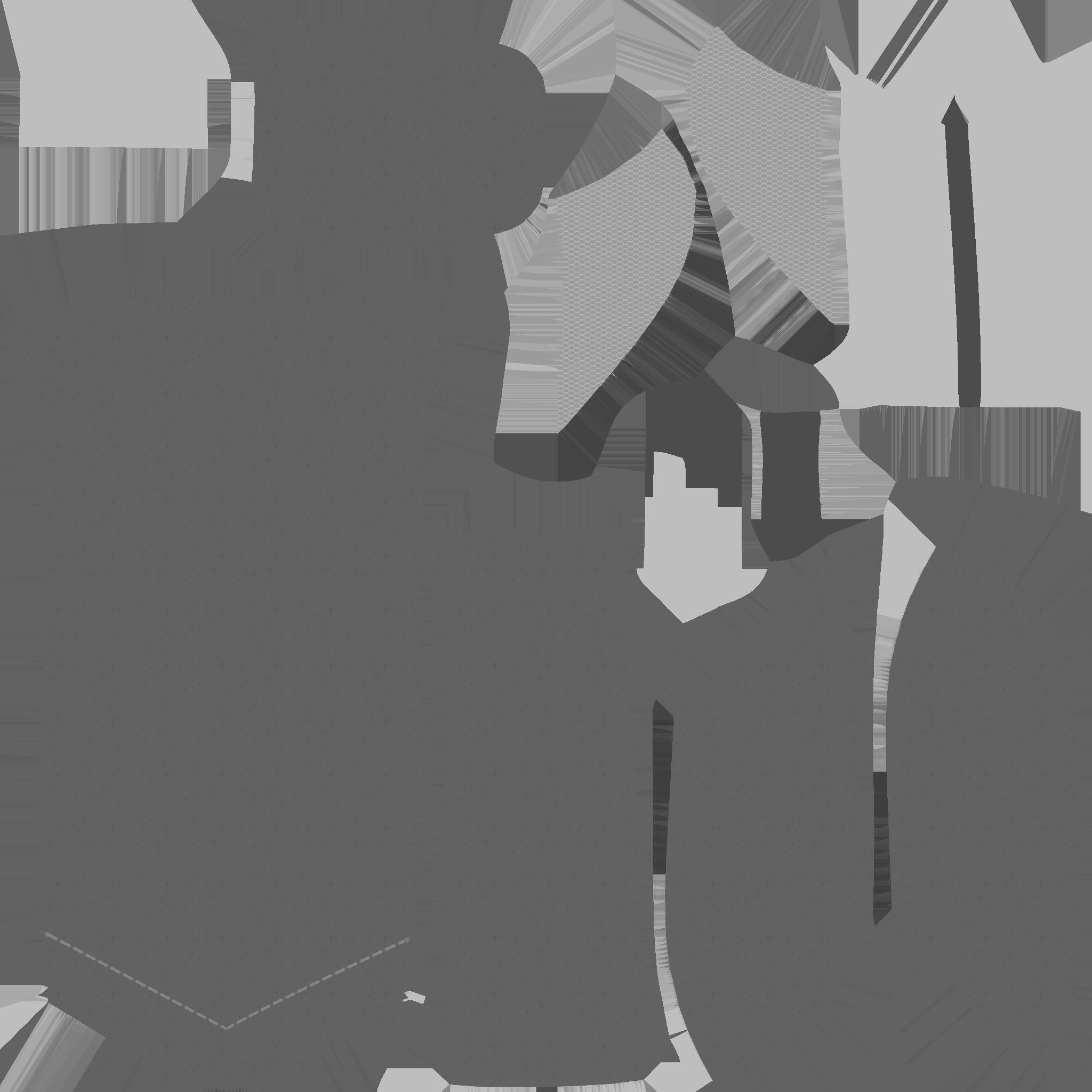 gaming chair and office chair Low-poly 3D model_19