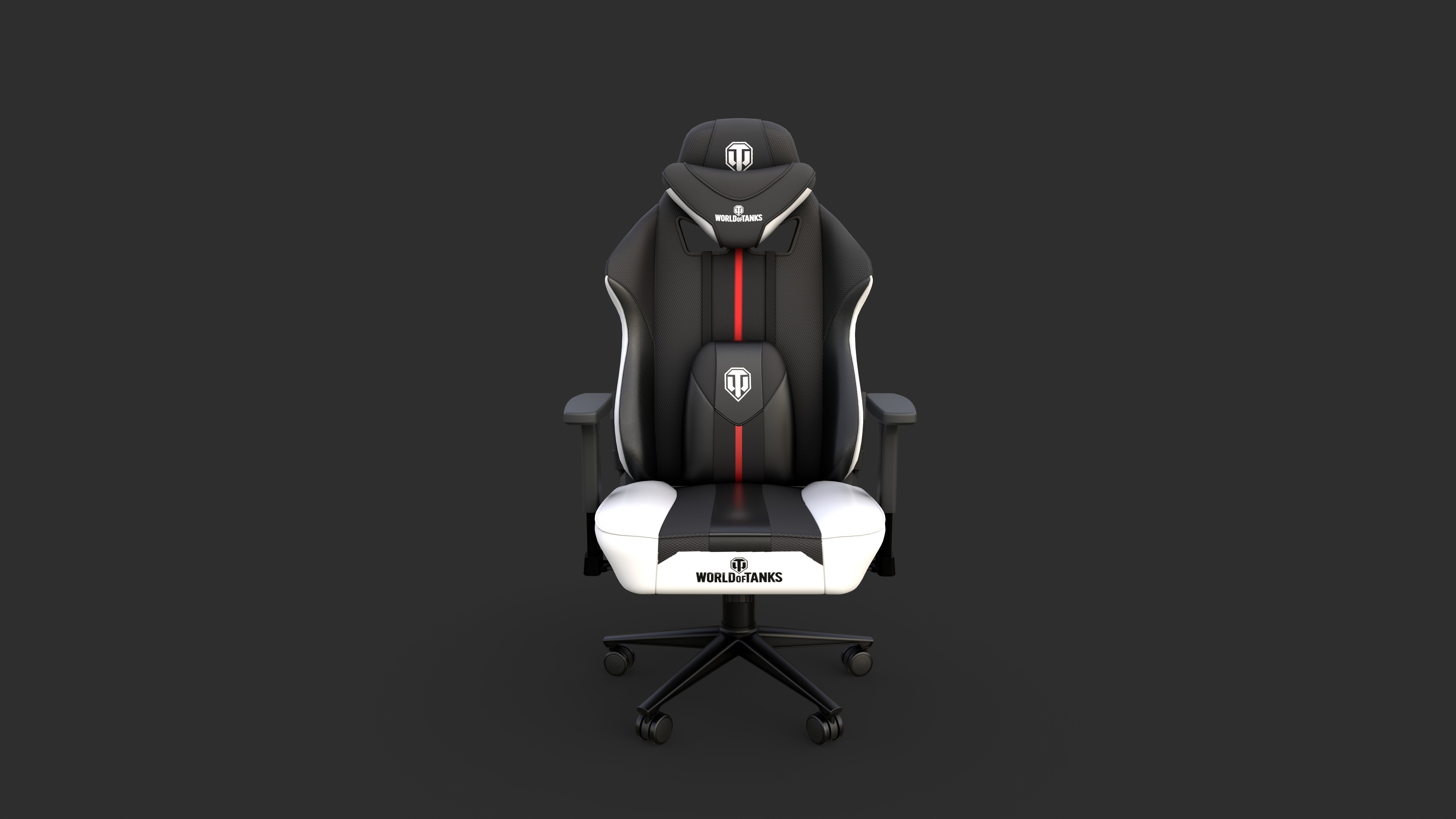 gaming chair and office chair Low-poly 3D model_5