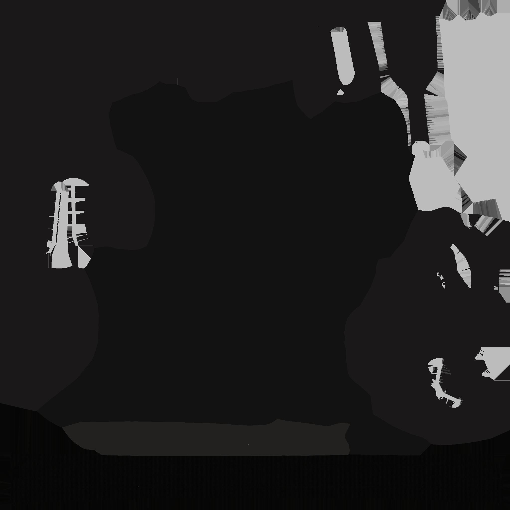 gaming chair and office chair Low-poly 3D model_22