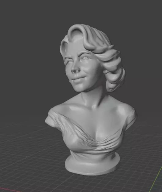 Elizabeth Taylor 3D print model_17