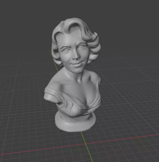 Elizabeth Taylor 3D print model_3