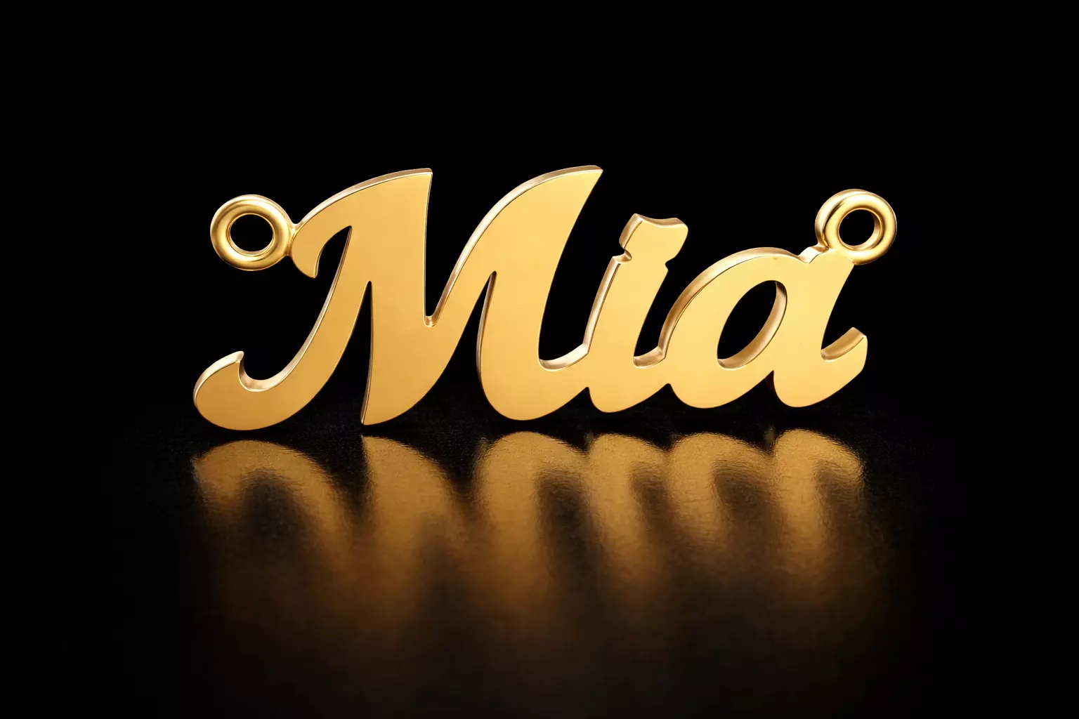 name Mia pendant 3D print model