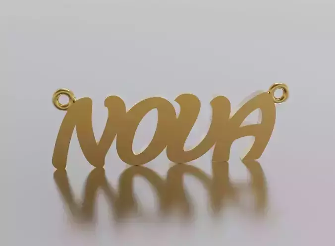 name Nova pendant  3D print model