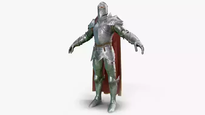 Medieval Armor Knight Low-poly 3D model