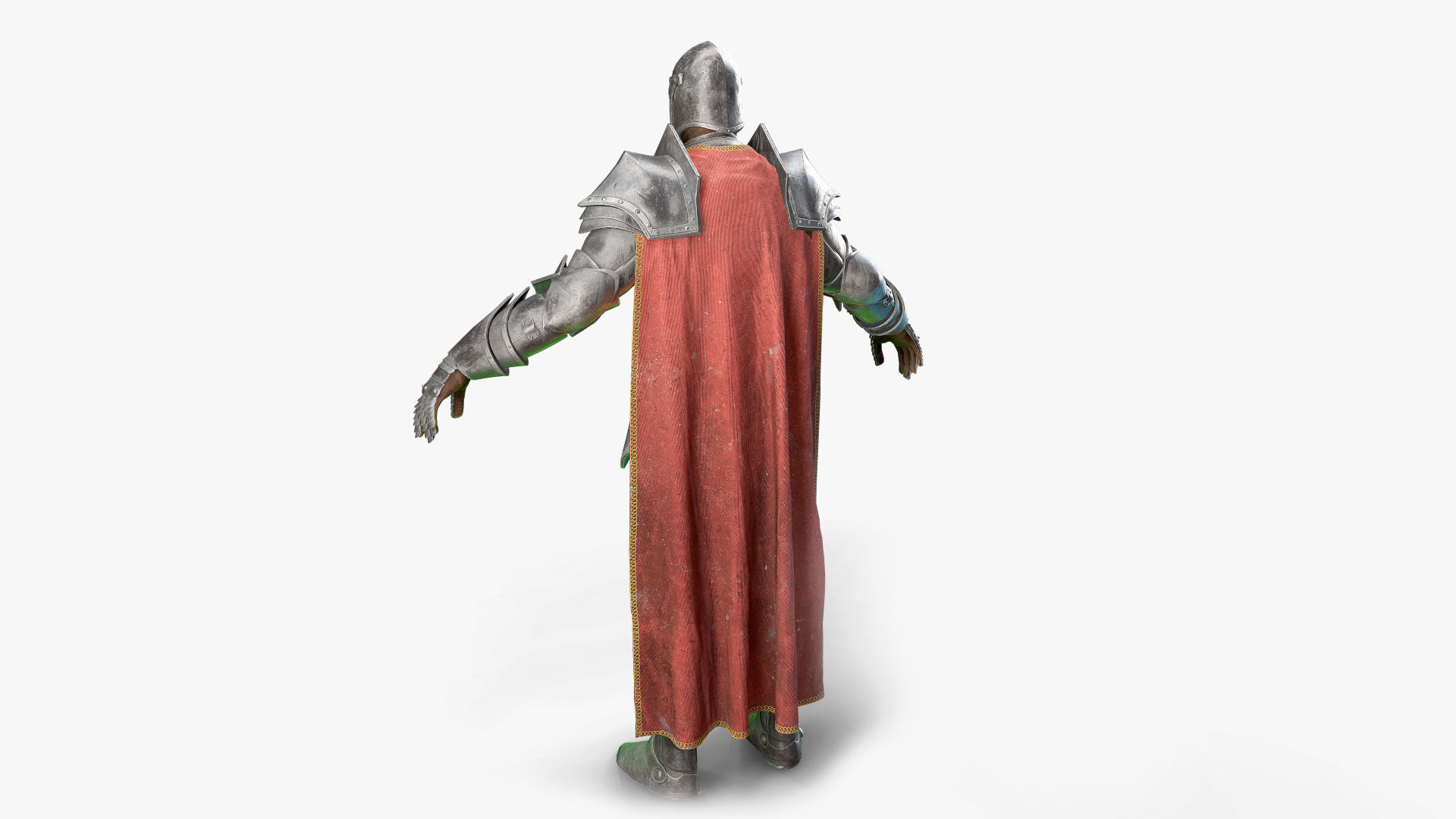 Medieval Armor Knight Low-poly 3D model_10