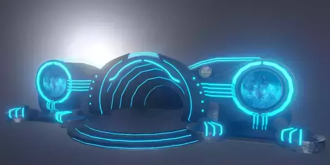 Alien Stage Low-poly 3D model