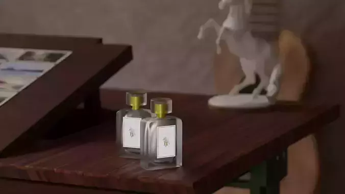 3D model of perfume scene 3D model