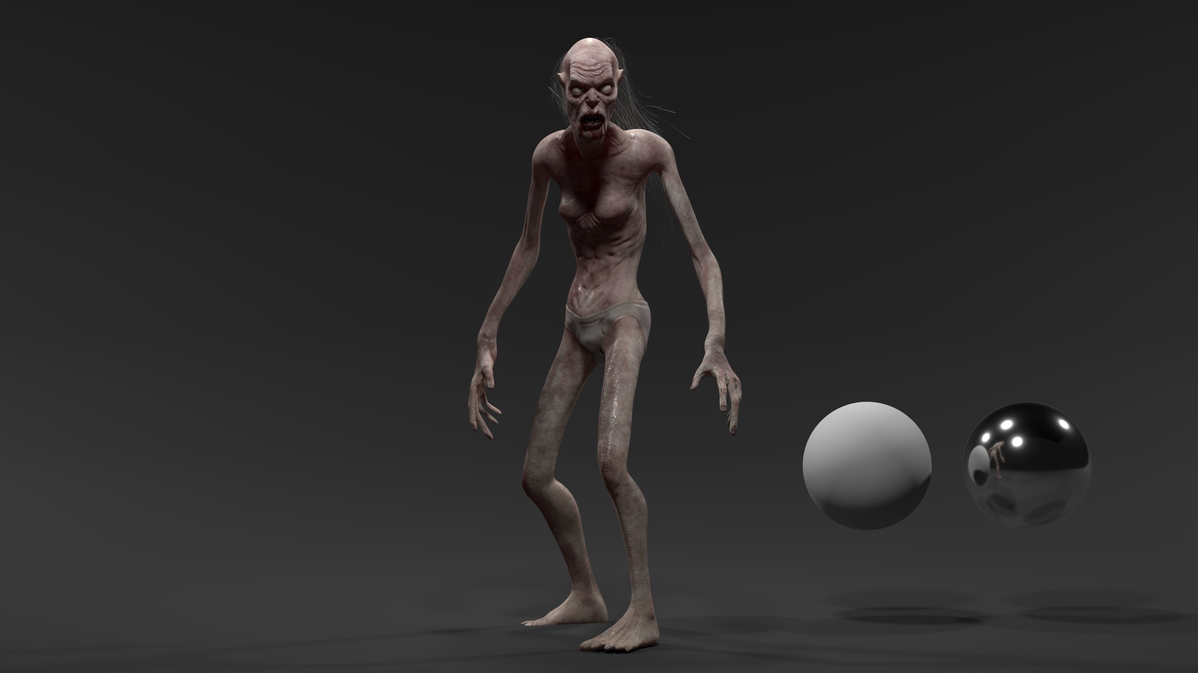 ZOMBIE CREATURE 3D model_9