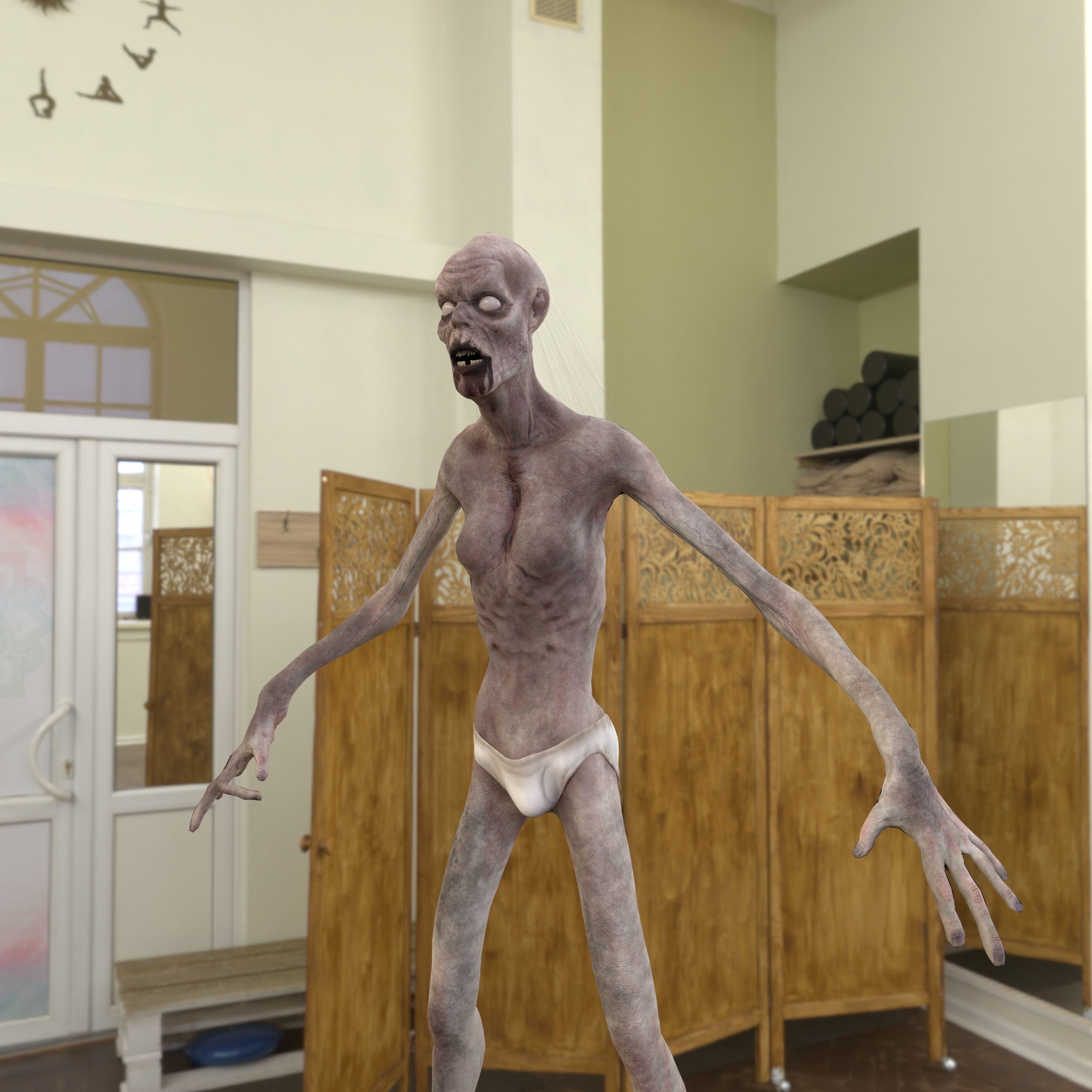 ZOMBIE CREATURE 3D model_6