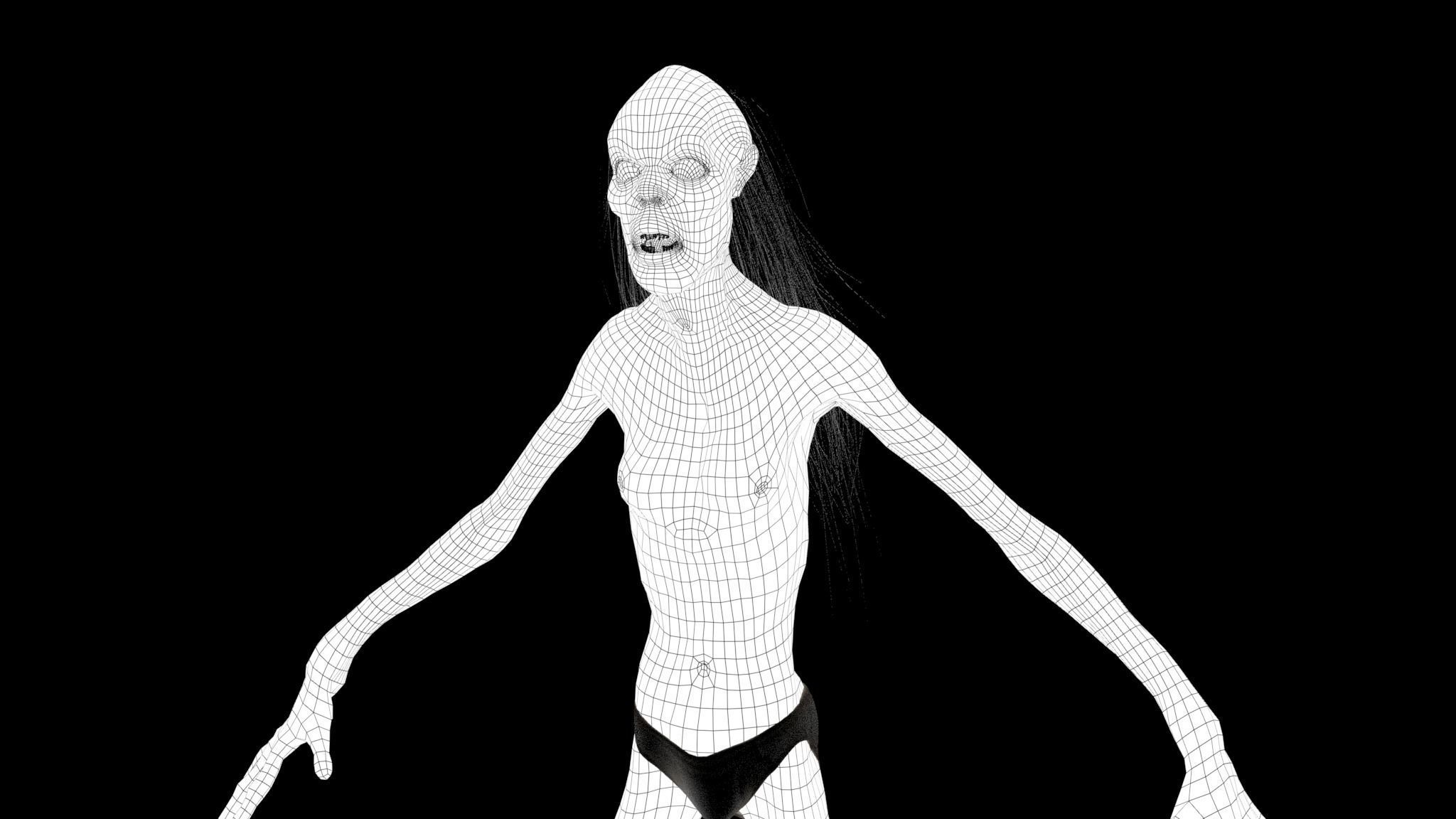 ZOMBIE CREATURE 3D model_16