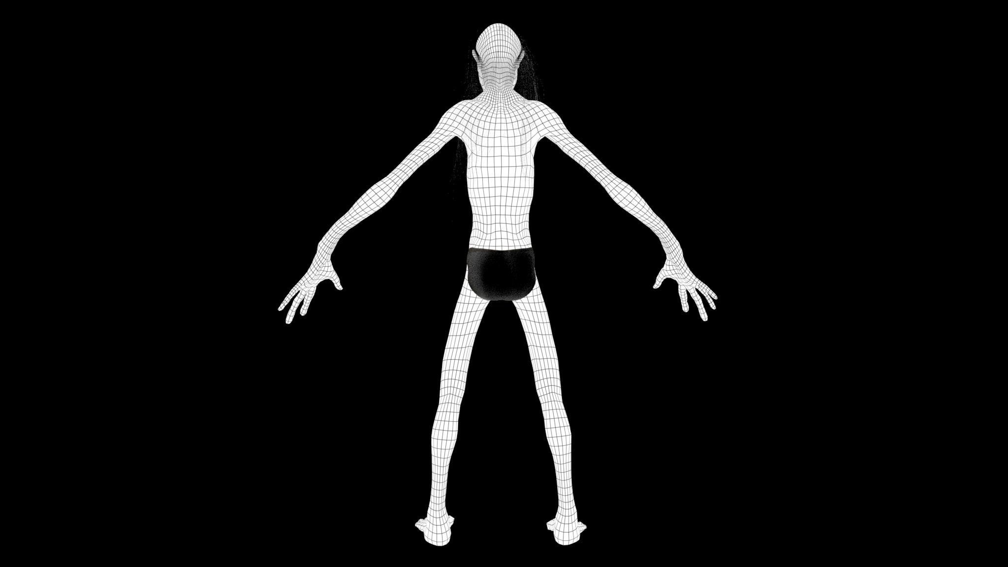 ZOMBIE CREATURE 3D model_15