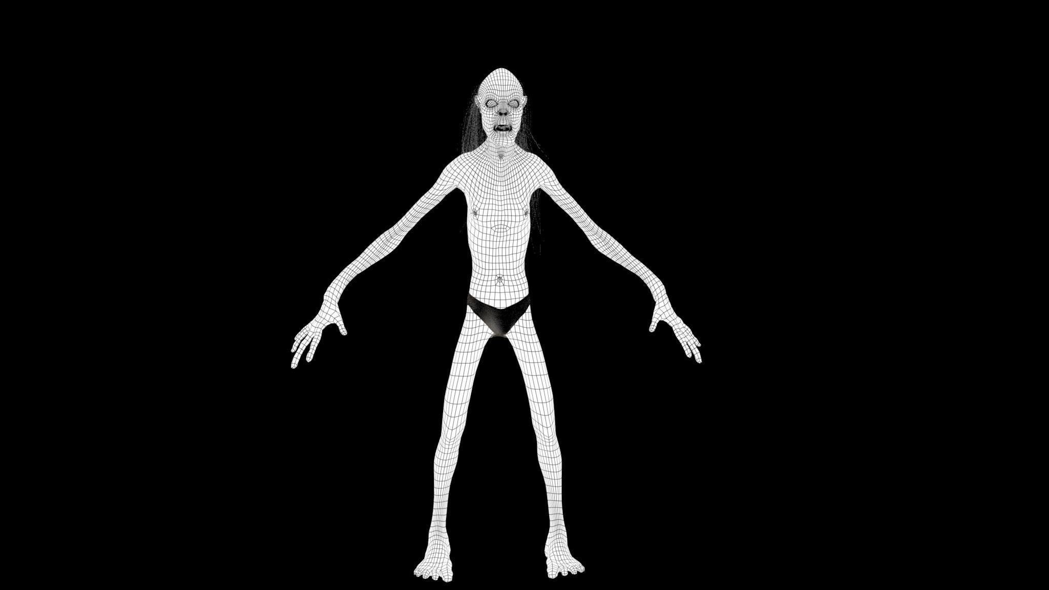 ZOMBIE CREATURE 3D model_14