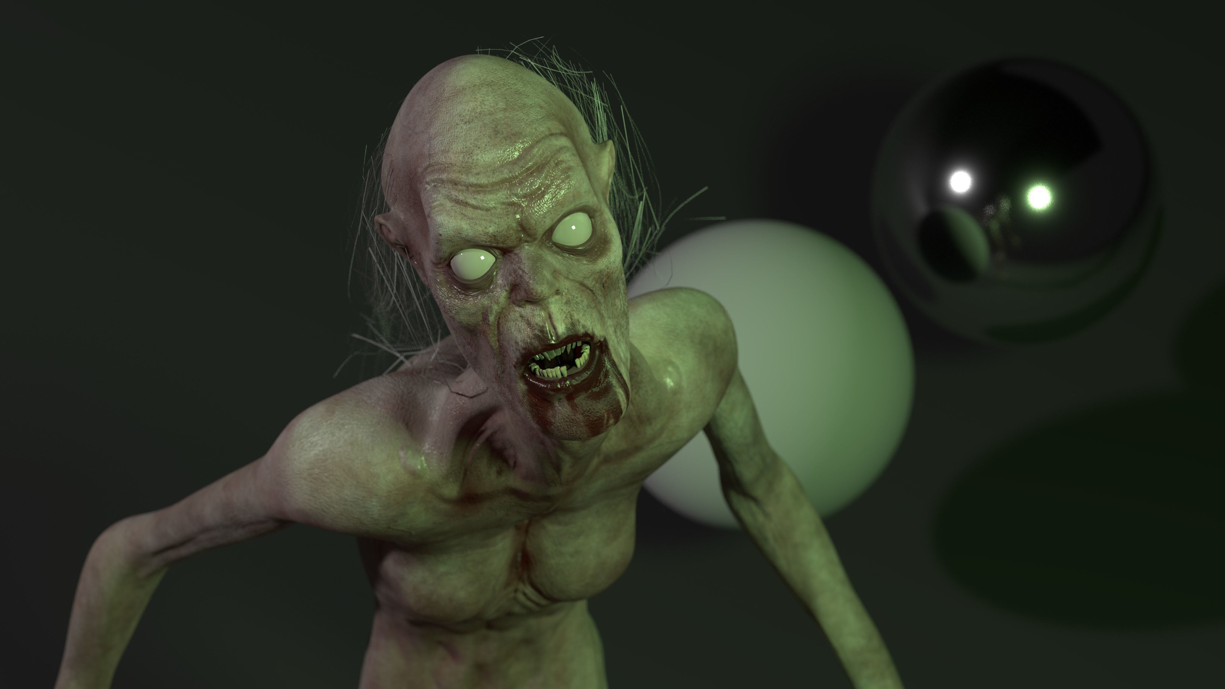 ZOMBIE CREATURE 3D model_11