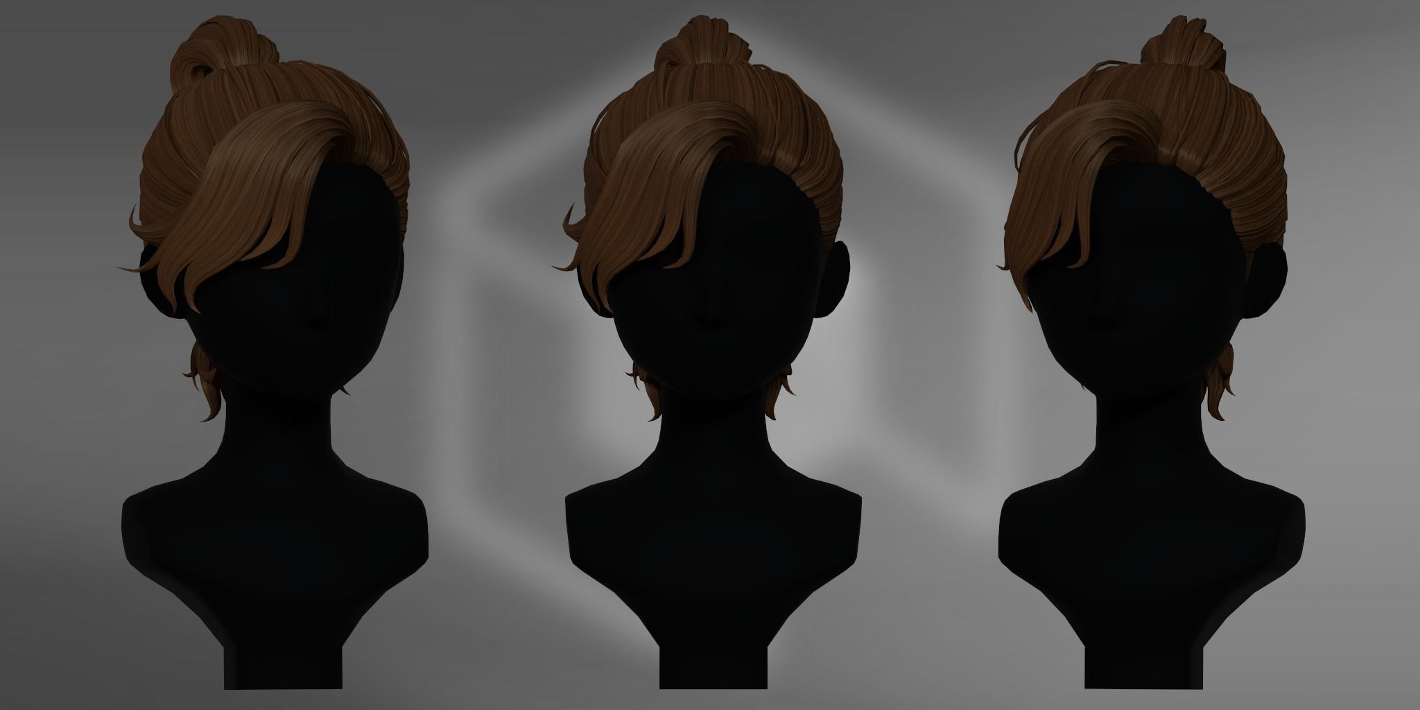 6 Stylized Male Hairstyle v1 3D Model Collection_16