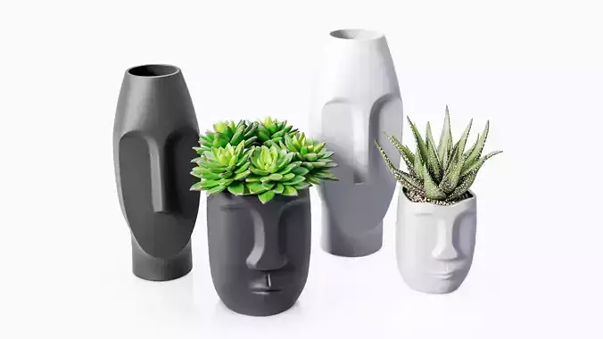 Decor set vase 