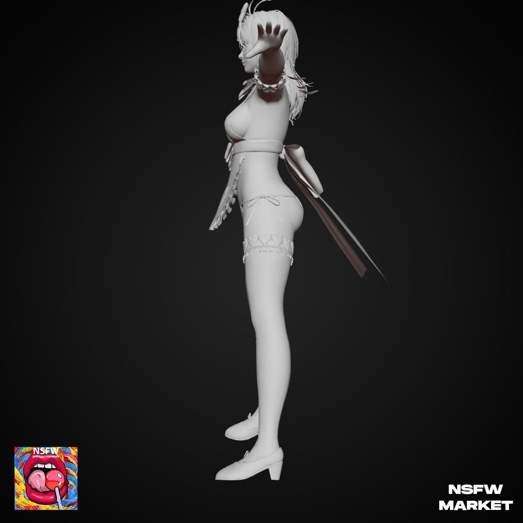 EXCLUSIVE EDITION RIGGED CHARACTER PATTY - EYES ON ME Low-poly 3D model_13