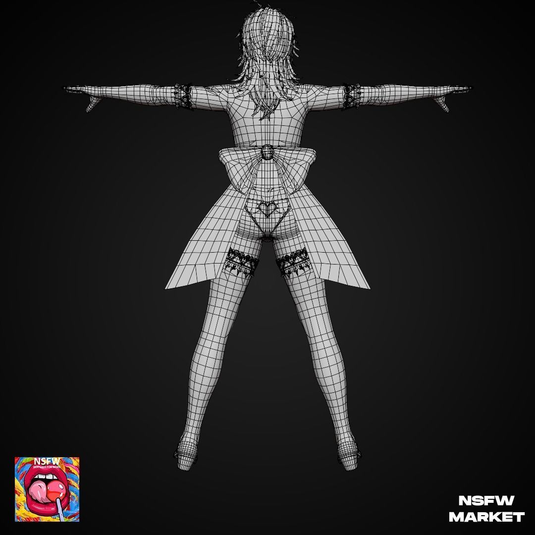 EXCLUSIVE EDITION RIGGED CHARACTER PATTY - EYES ON ME Low-poly 3D model_18