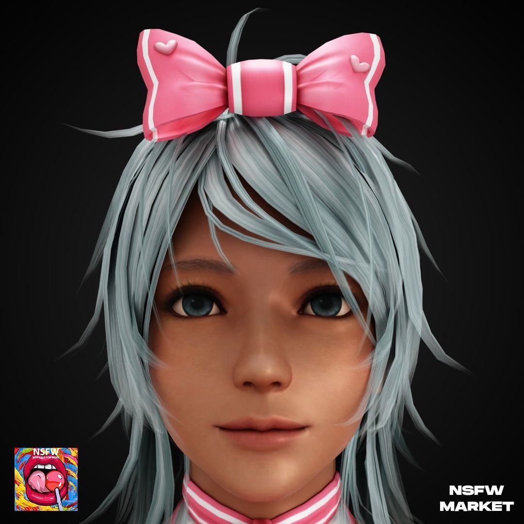 EXCLUSIVE EDITION RIGGED CHARACTER PATTY - EYES ON ME Low-poly 3D model_2