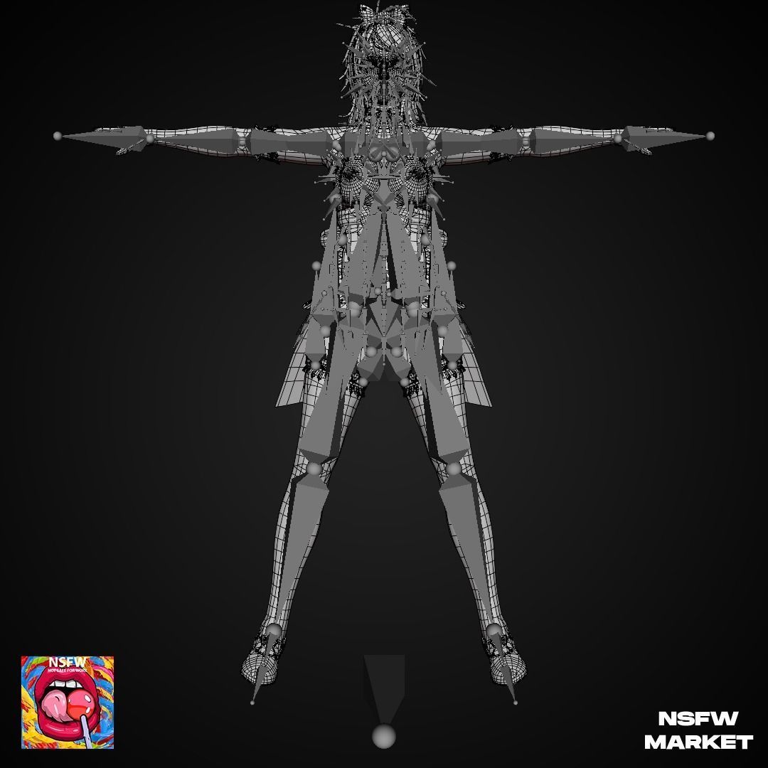 EXCLUSIVE EDITION RIGGED CHARACTER PATTY - EYES ON ME Low-poly 3D model_19