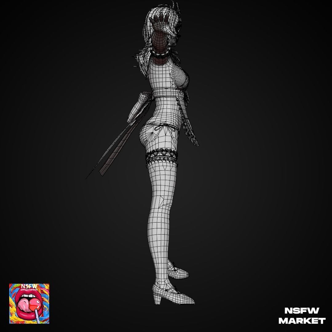 EXCLUSIVE EDITION RIGGED CHARACTER PATTY - EYES ON ME Low-poly 3D model_16