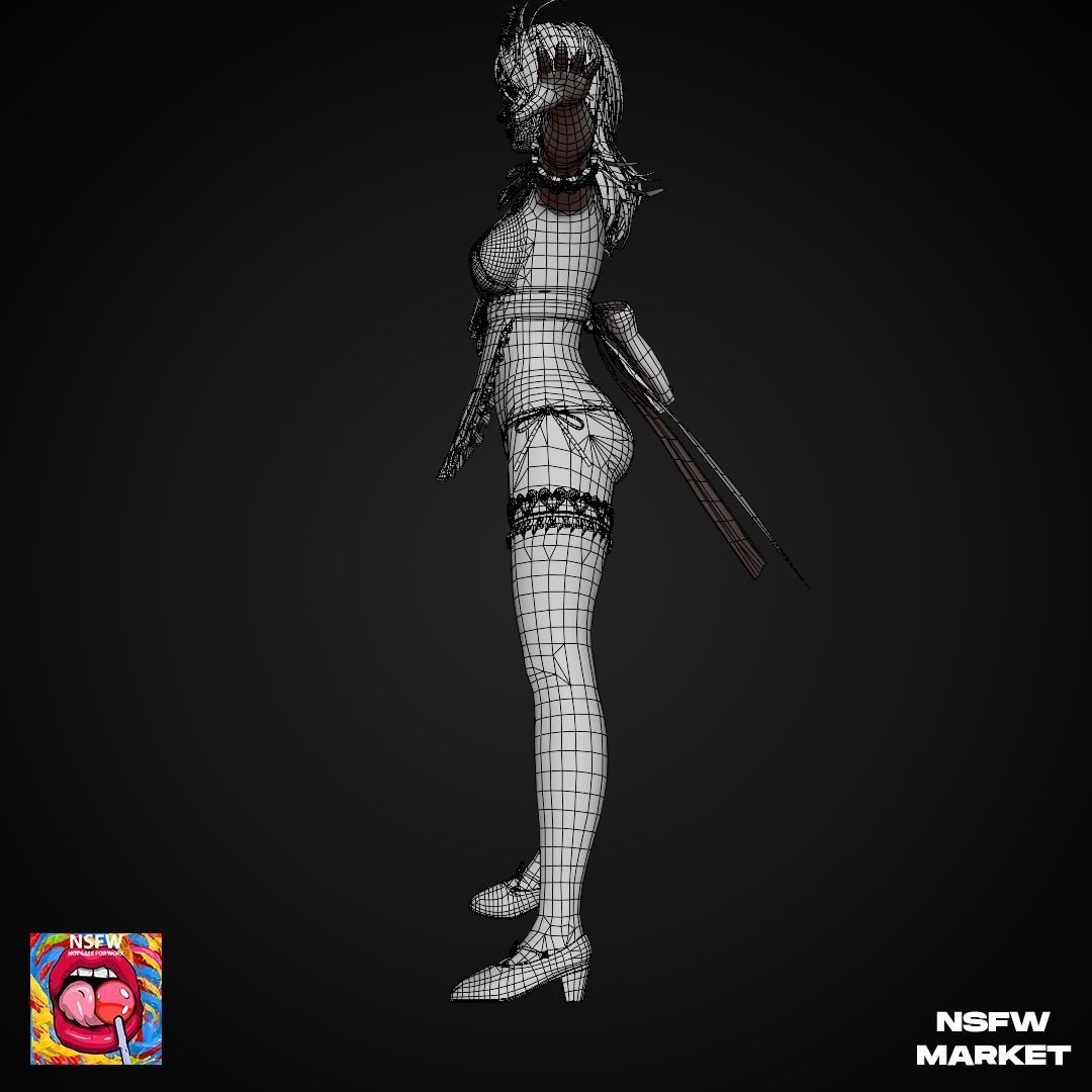 EXCLUSIVE EDITION RIGGED CHARACTER PATTY - EYES ON ME Low-poly 3D model_17