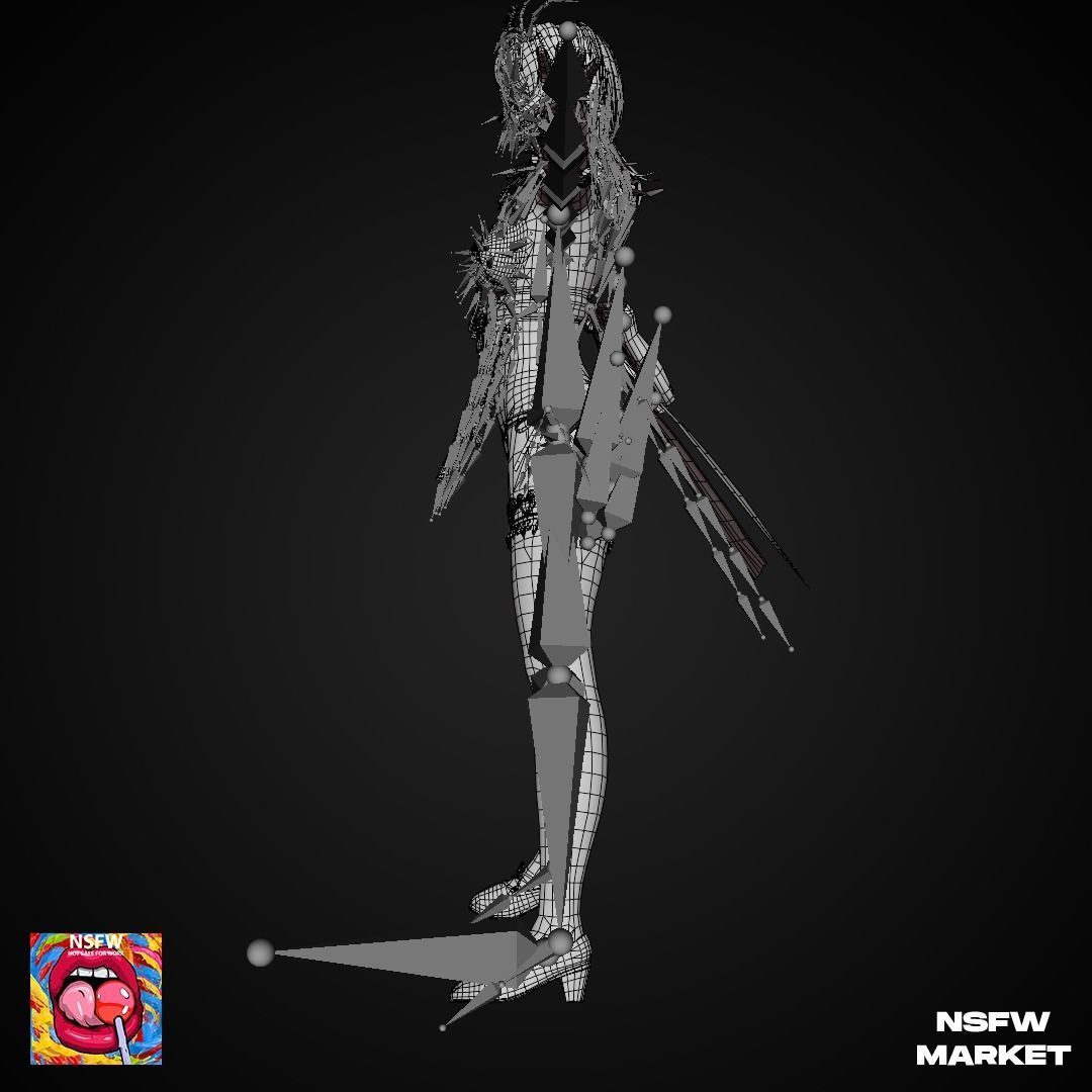 EXCLUSIVE EDITION RIGGED CHARACTER PATTY - EYES ON ME Low-poly 3D model_21