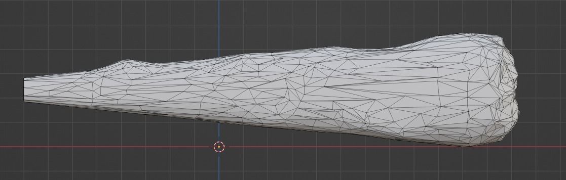 Blunt Low-poly 3D model_2