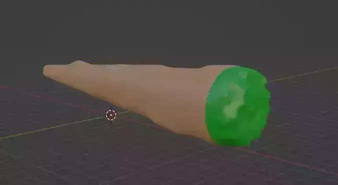 Blunt Low-poly 3D model