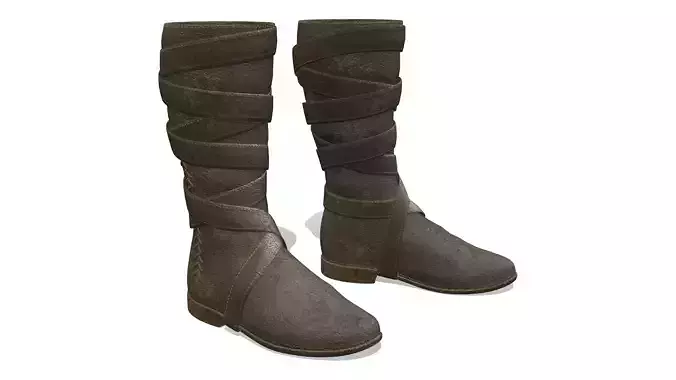 Medieval Male Swordsman Boots