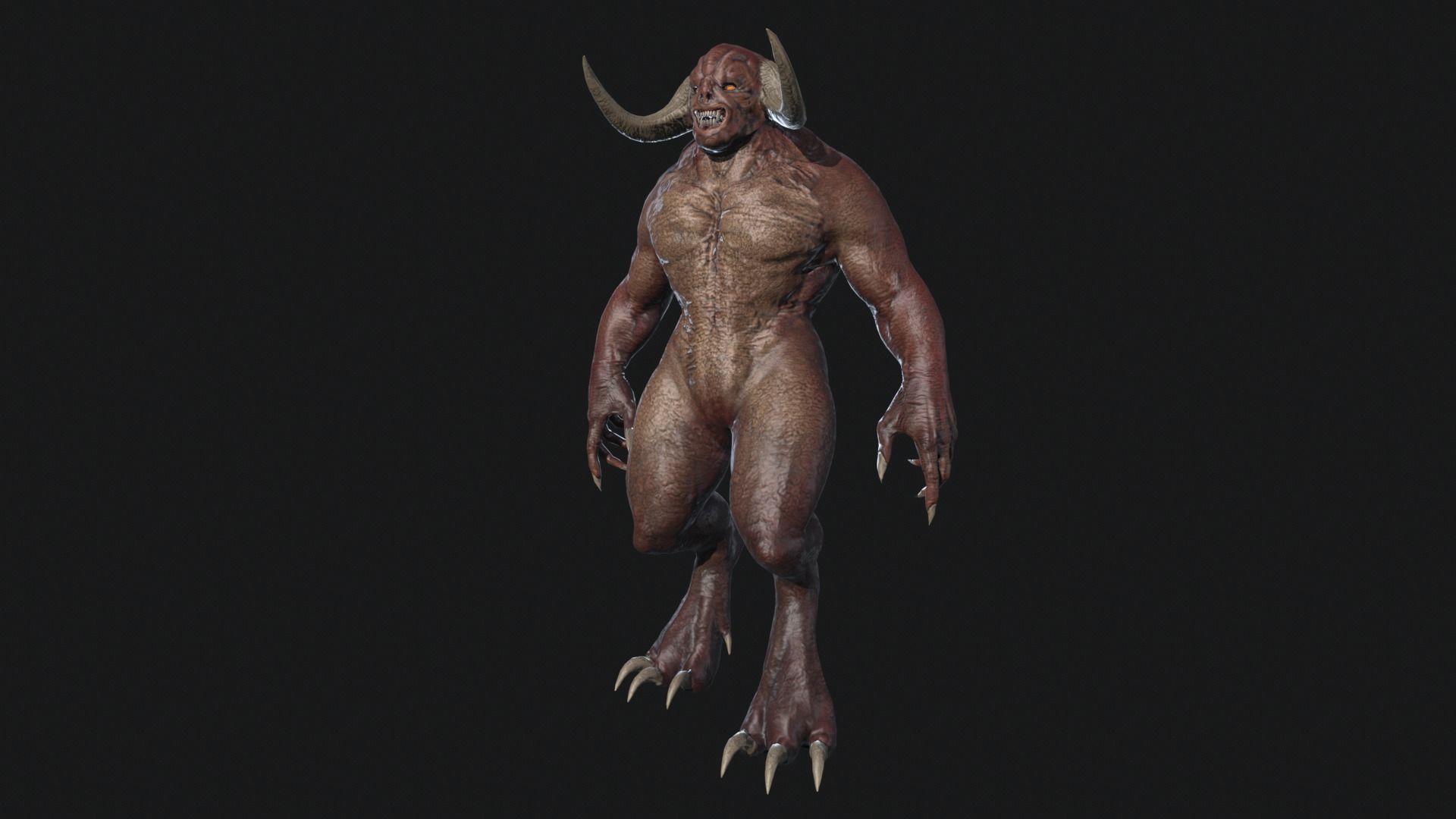 Big Demon 3 Low-poly 3D model_11
