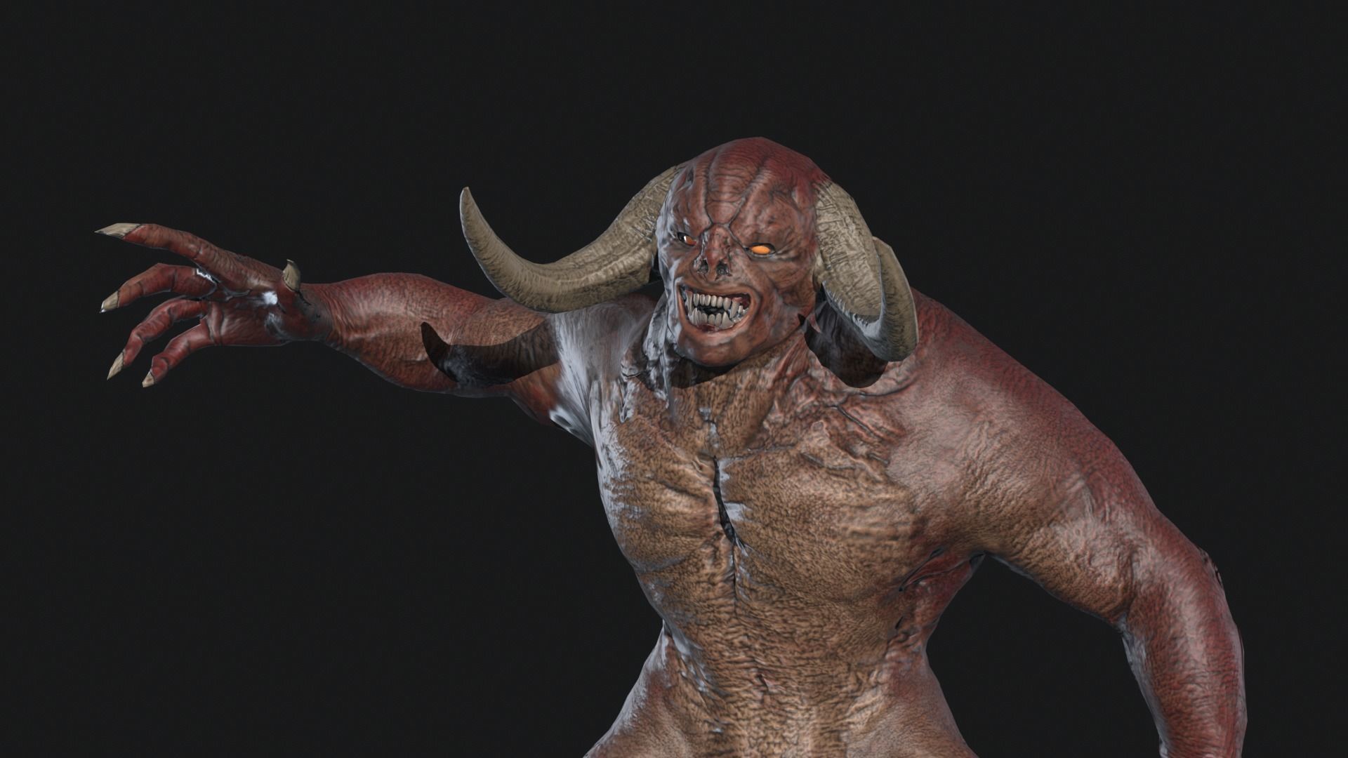Big Demon 3 Low-poly 3D model_20