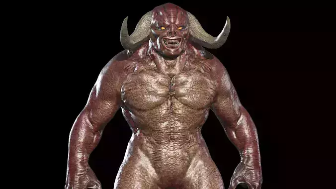 Big Demon 3 Low-poly 3D model