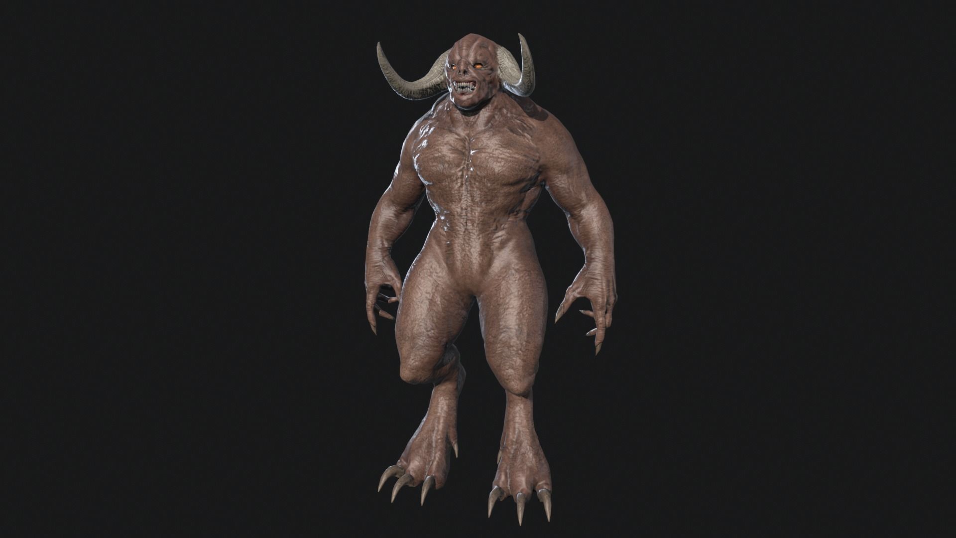 Big Demon 3 Low-poly 3D model_3