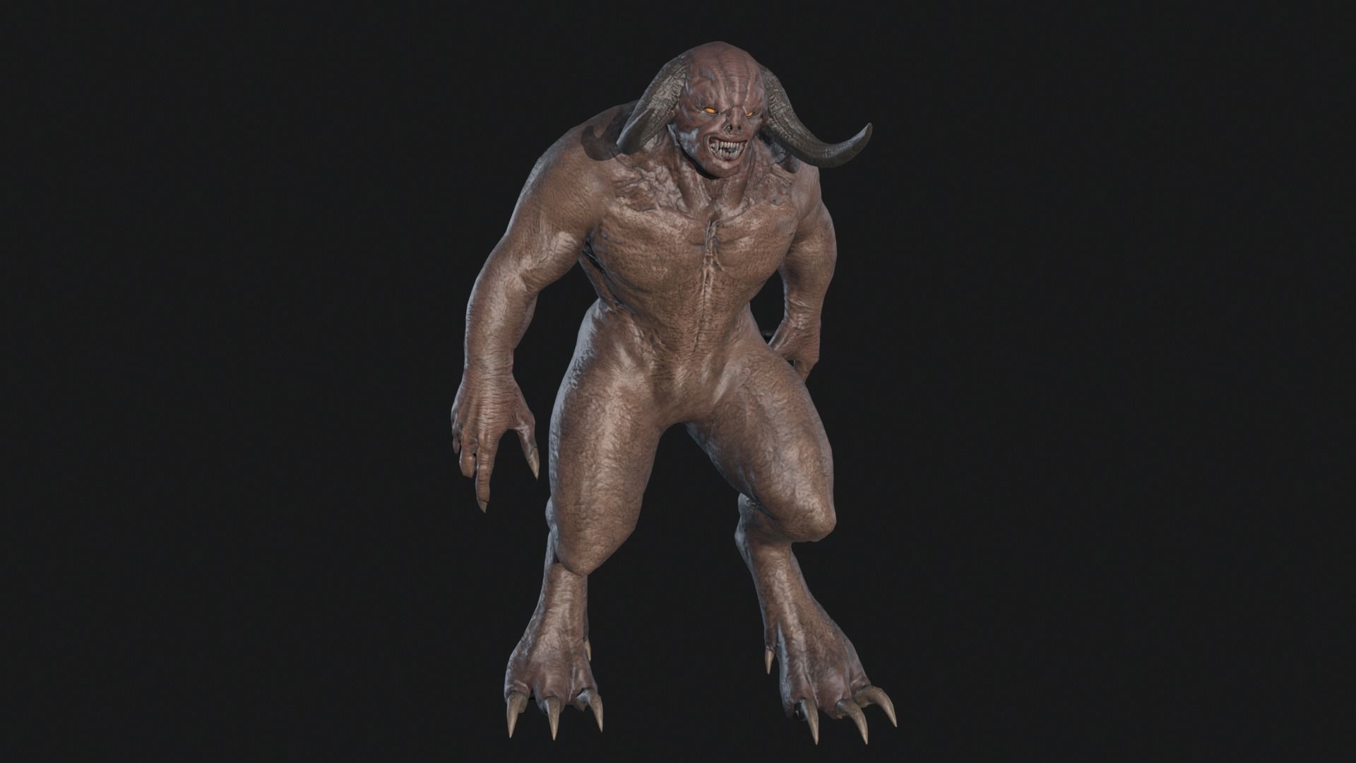Big Demon 3 Low-poly 3D model_19