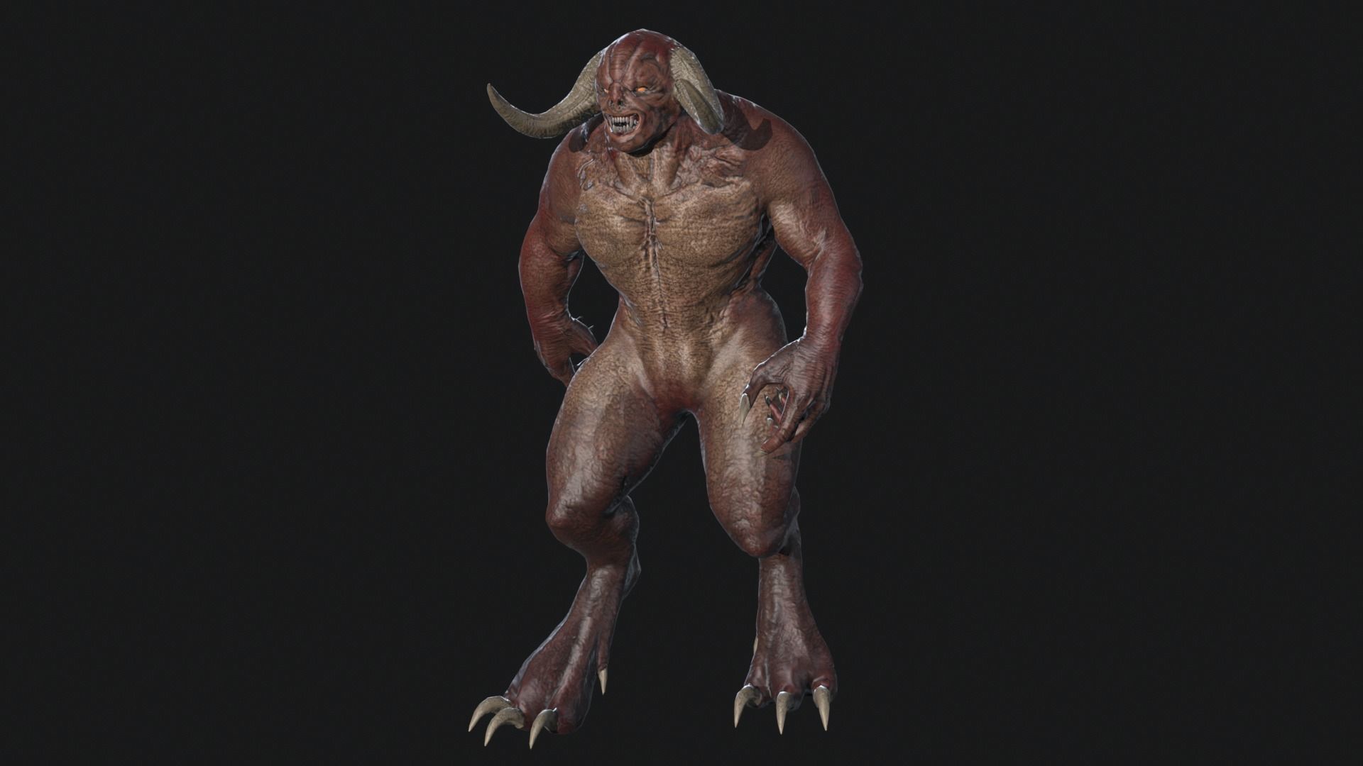 Big Demon 3 Low-poly 3D model_18