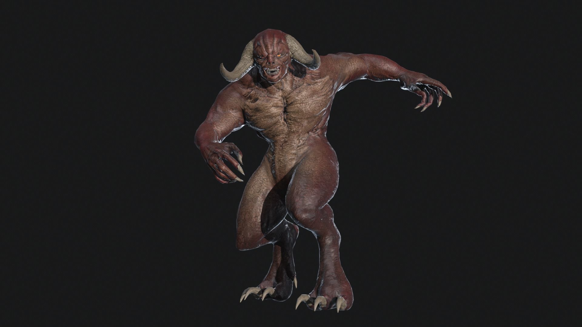 Big Demon 3 Low-poly 3D model_21