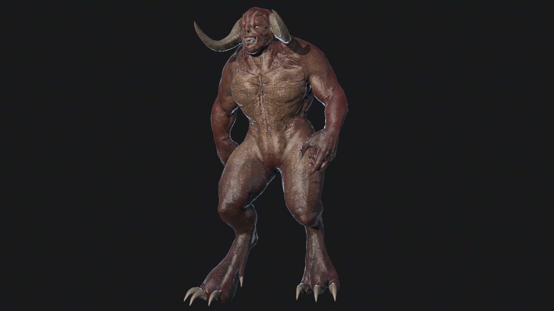 Big Demon 3 Low-poly 3D model_17
