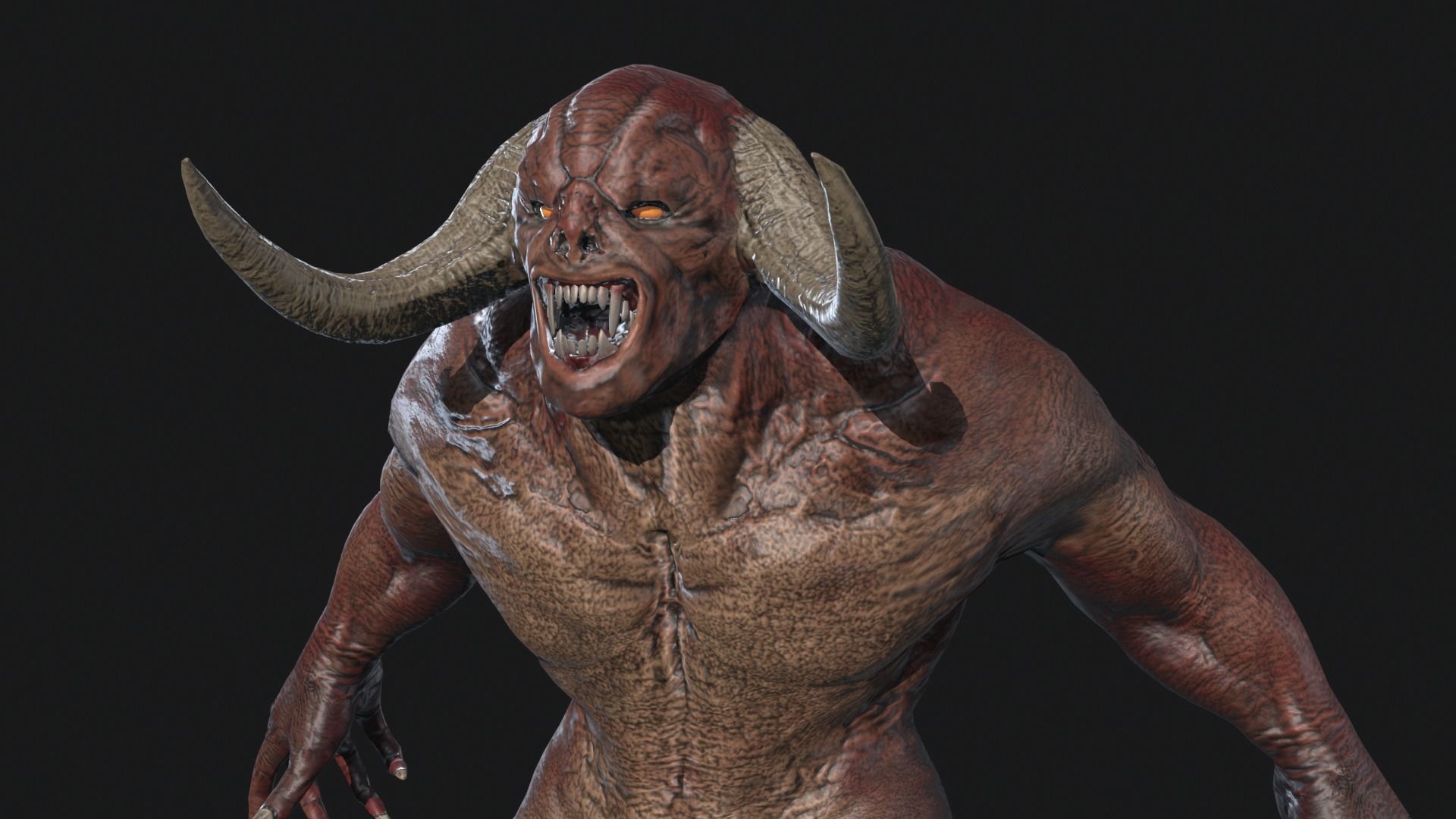Big Demon 3 Low-poly 3D model_15