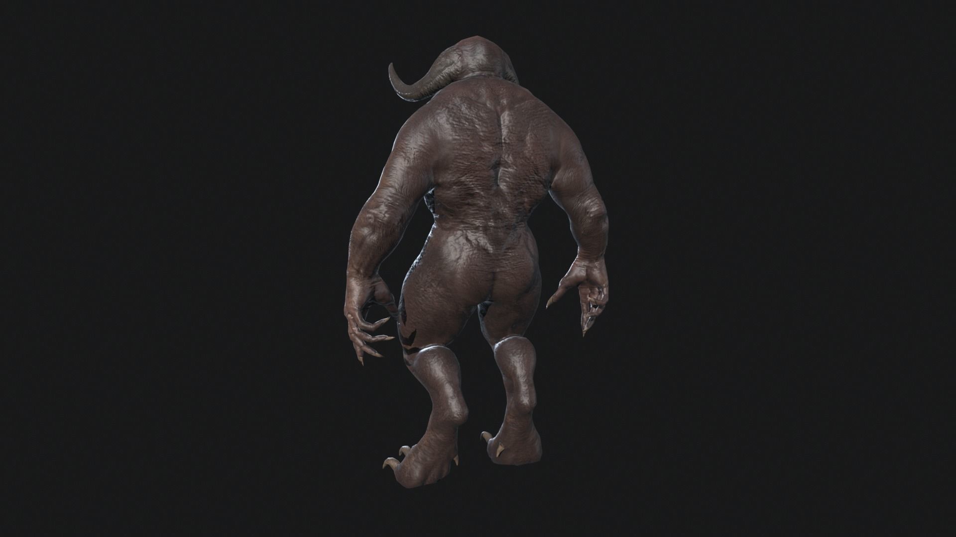 Big Demon 3 Low-poly 3D model_7