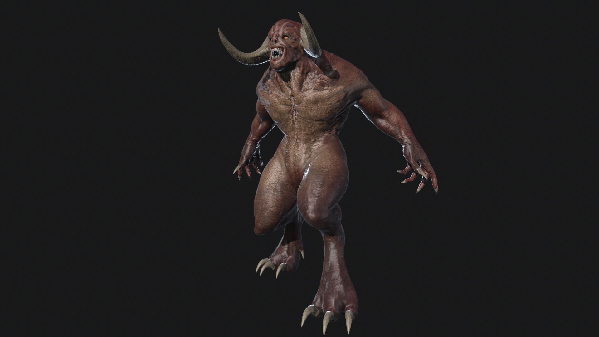 Big Demon 3 Low-poly 3D model_12