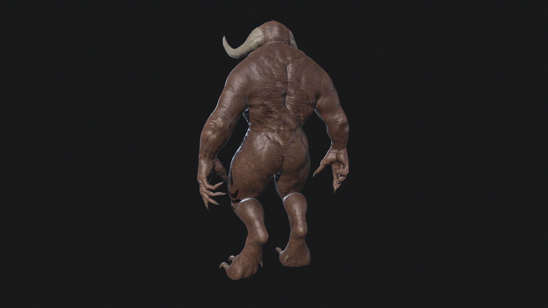 Big Demon 3 Low-poly 3D model_8