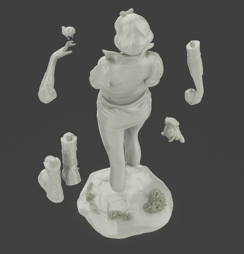 Snow White 3D print model_47