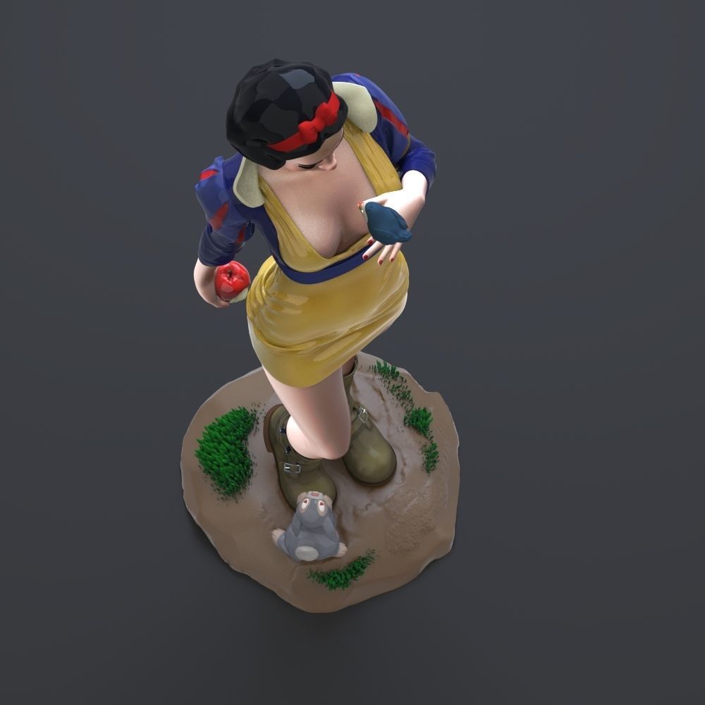 Snow White 3D print model_11