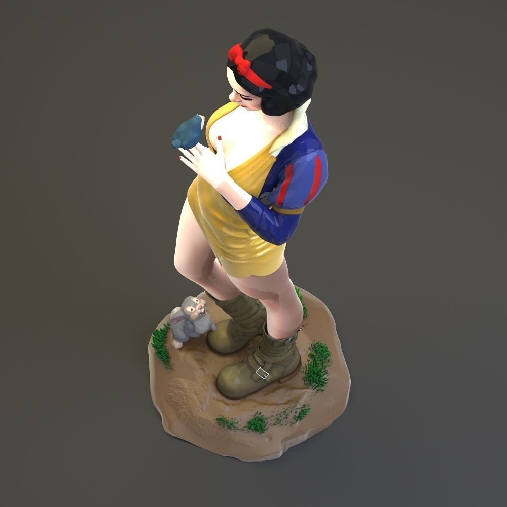 Snow White 3D print model_12