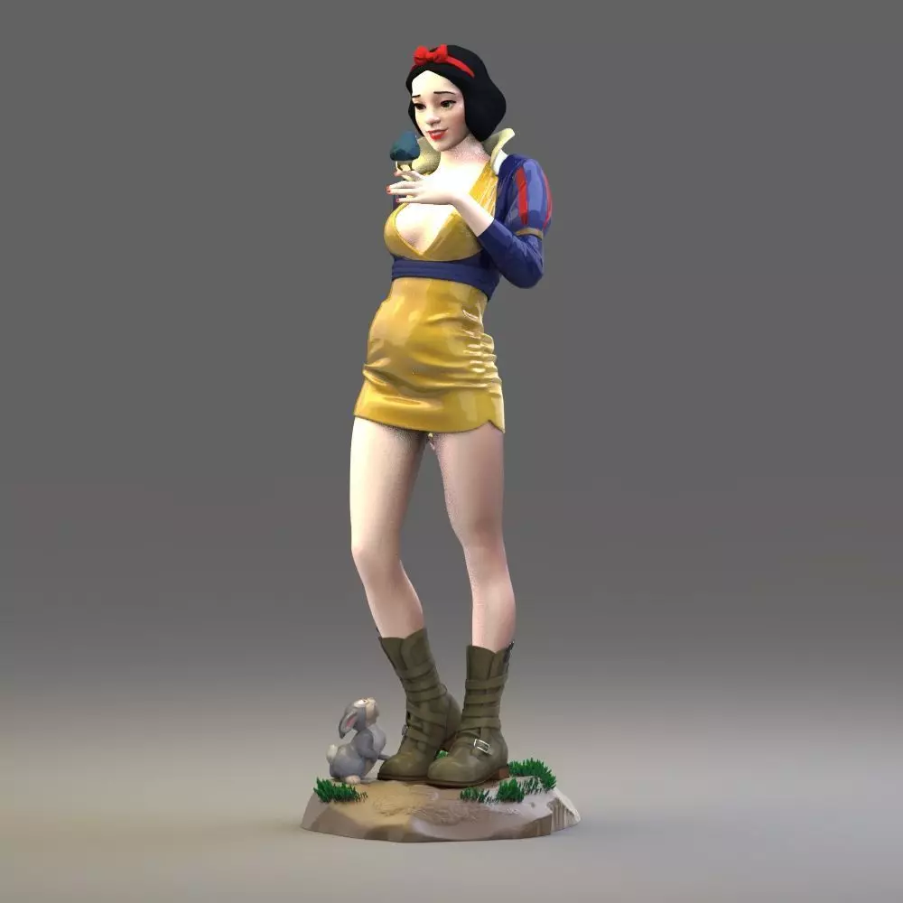 Snow White 3D print model_0