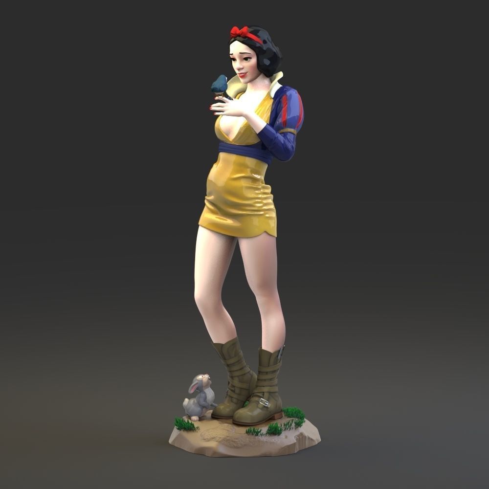 Snow White 3D print model_9
