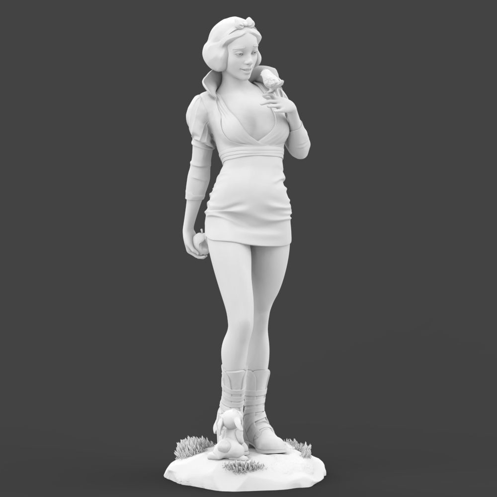 Snow White 3D print model_16