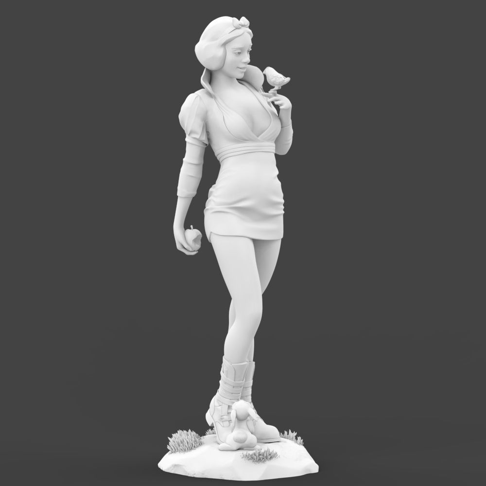Snow White 3D print model_17