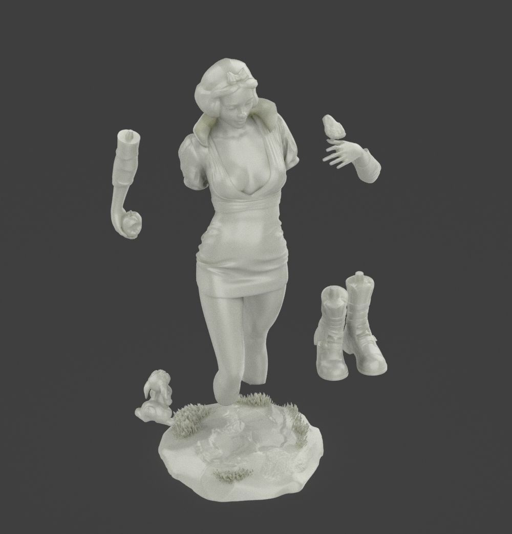 Snow White 3D print model_49