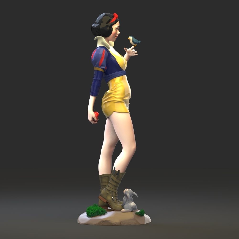 Snow White 3D print model_6